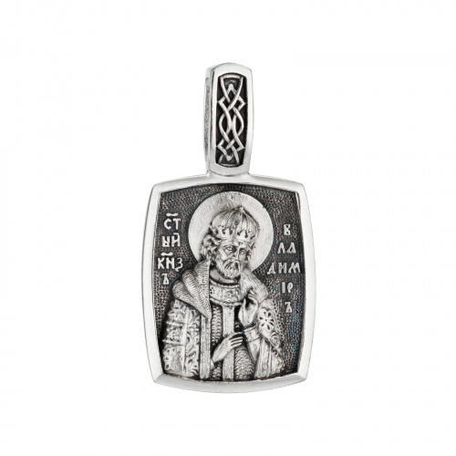 Серебряная подвеска «Князь Владимир»