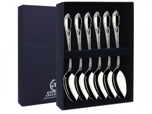 Серебряный набор «Престиж» 6 чайных ложек