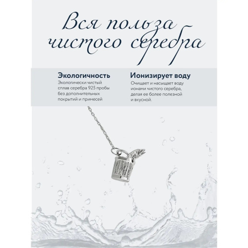 Ионизатор воды «По щучьему велению» серебро 925