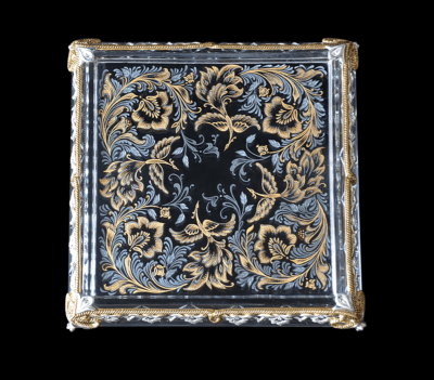 Серебряная лимонница с позолотой «Царь-девица»