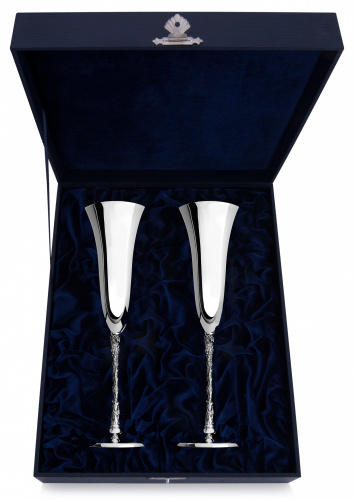 Набор серебряных фужеров «Виноградная лоза»