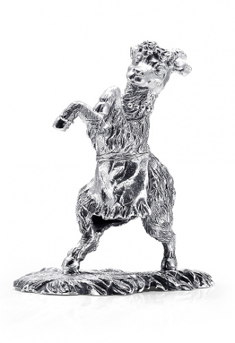 Серебряная статуэтка «Коза-дереза»