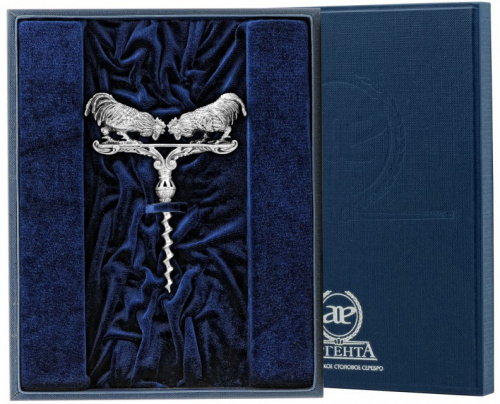 Серебряный штопор «Петушиные бои»