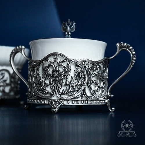 Сахарница «Герб» с щипцами