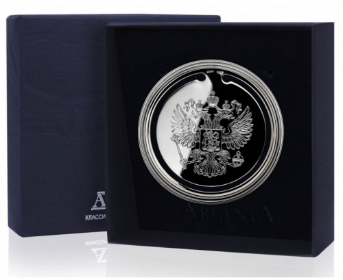 Закладка из серебра для книг «Герб»