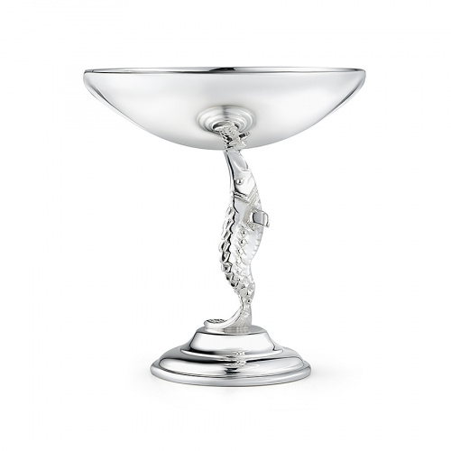 Серебряная икорница «Осетр»