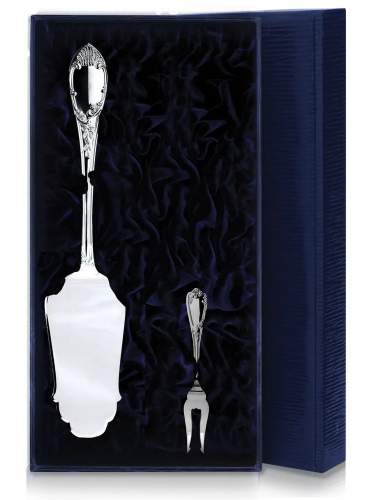 Серебряный набор для десерта «Престиж» №4