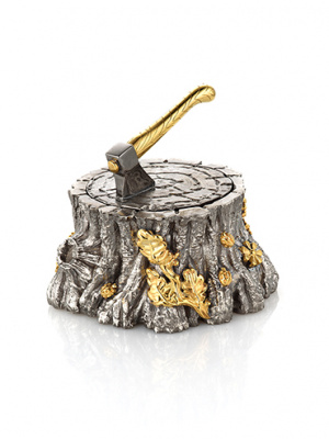 Солонка из серебра «Лесная делянка»