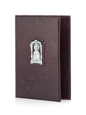 Кожаная обложка для паспорта «Спаситель»