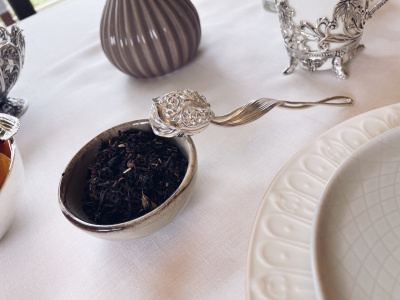 Ситечко из серебра «Тюльпан» для чая Ситечко из серебра «Тюльпан» для чая