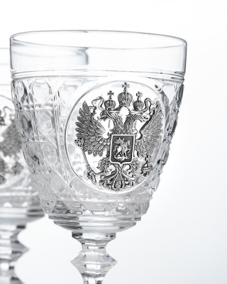 Кубки для вина «Единство» серебро 925 и хрусталь