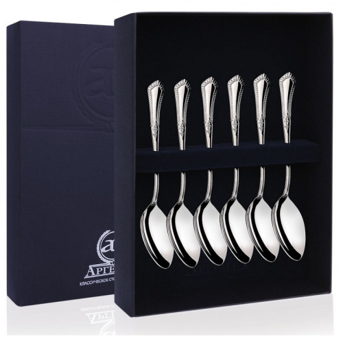 Серебряный набор «Фаворит» 6 кофейных ложек