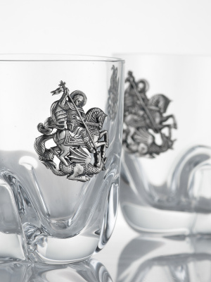 2 водочные стопки «Георгий Великий»