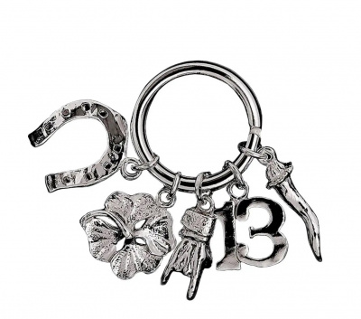 Серебряный брелок для ключей «На удачу» Серебряный брелок для ключей «На удачу»