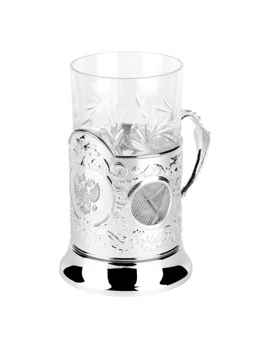 Серебряный подстаканник «Герб»