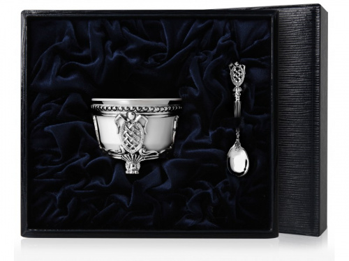 Солонка «Меценат» №1 и ложка