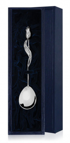 Чайная ложка из серебра «Тюльпан»