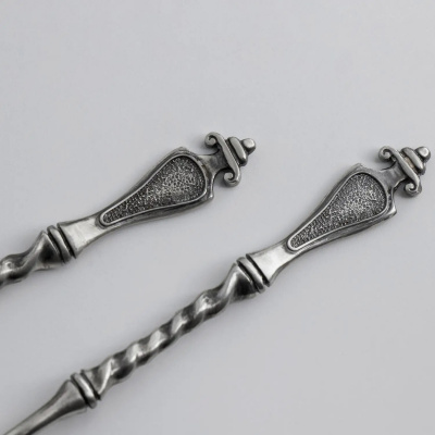 2 чашки чайные «Куница» с ложками