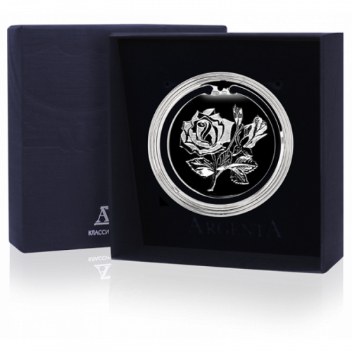 Закладка из серебра для книг «Цветок»