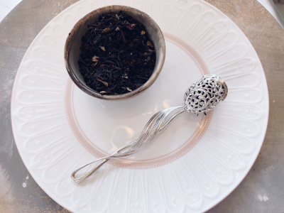 Ситечко из серебра «Тюльпан» для чая Ситечко из серебра «Тюльпан» для чая