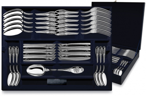 Серебряный столовый набор «Единство» 24 предмета