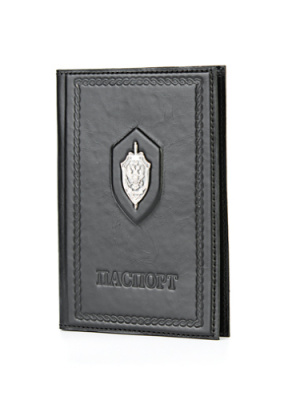 Кожаная обложка для паспорта «ФСБ»