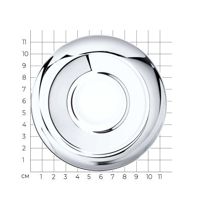 Блюдце из серебра