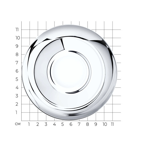 Блюдце из серебра