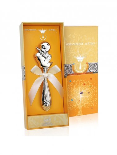 Погремушка из серебра «Утенок»