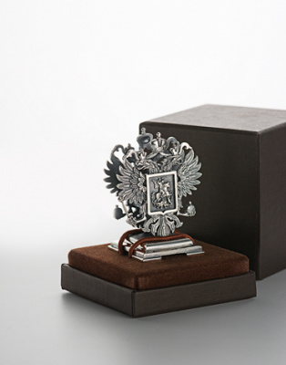 Подставка из серебра для визиток «Держава»