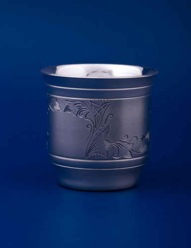 Серебряная стопка «Казачок» №12 