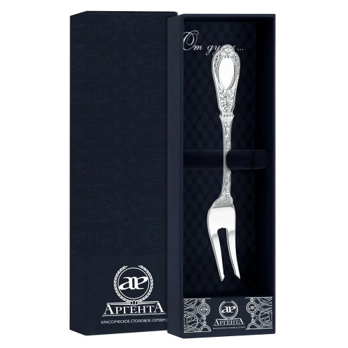 Серебряная вилка для лимона «Фамильная»