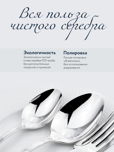 Чайная ложка из серебра «Фаворит»