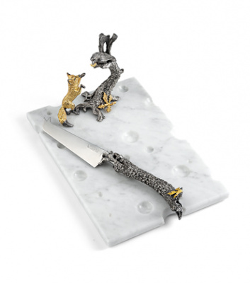 Доска с ножом для сыра «Ворона и лисица» Доска с ножом для сыра «Ворона и лисица»