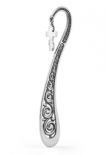 Серебряная закладка для книг «Православие»