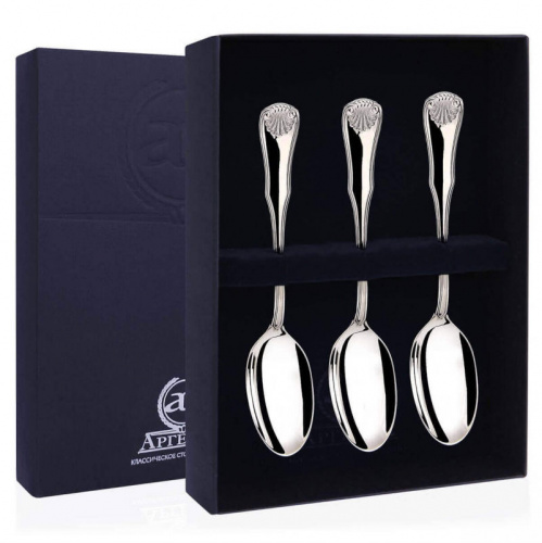Набор серебряный «Визит» 3 чайные ложки