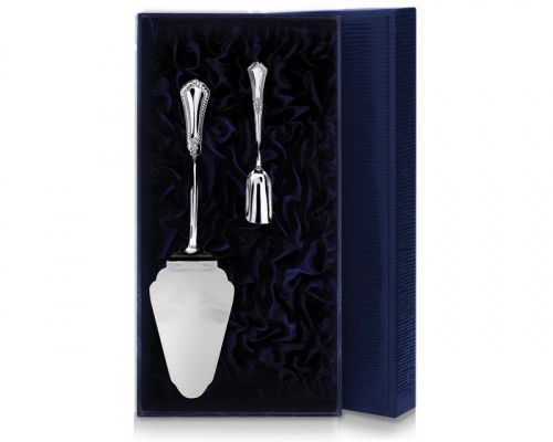 Серебряный набор для десерта «Фаворит» №5