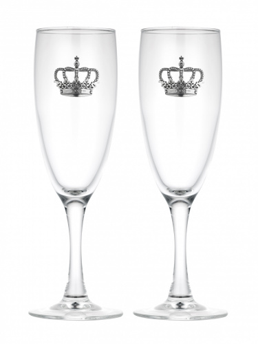 2 бокала для шампанского «Царица»
