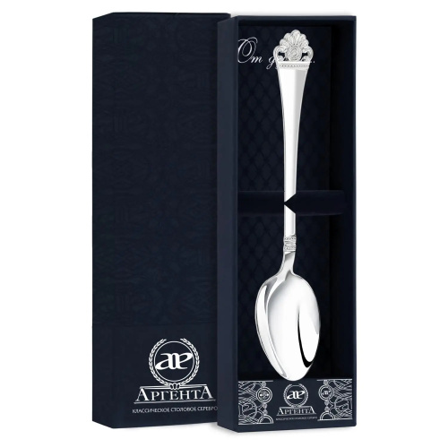 Ложка чайная "Афина" серебро 925