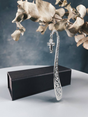 Серебряная закладка для книг «Православие»