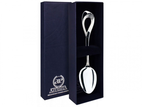 Чайная ложка серебряная «Мимоза»