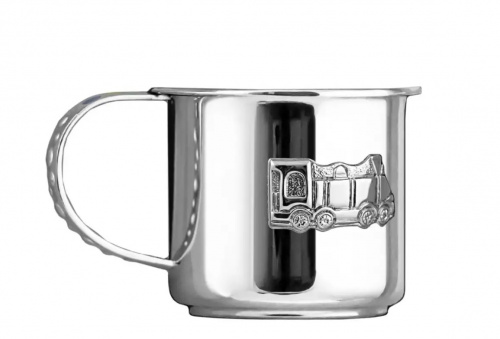 Кружка детская «Паровозик» позолота с эмалью