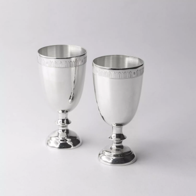 2 серебряные рюмки «Император»