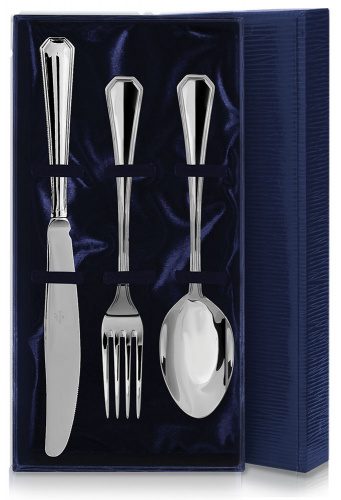 Серебряный столовый набор «Элегант» 3 предмета