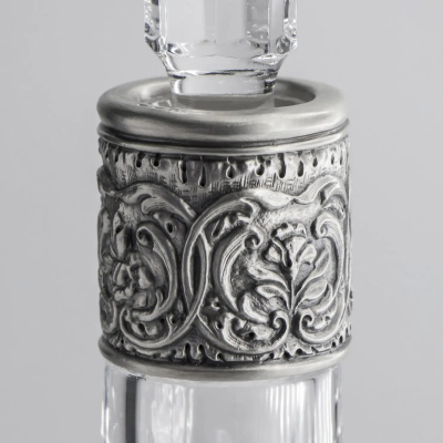 Графин для водки из серебра «Сокол» с чернением