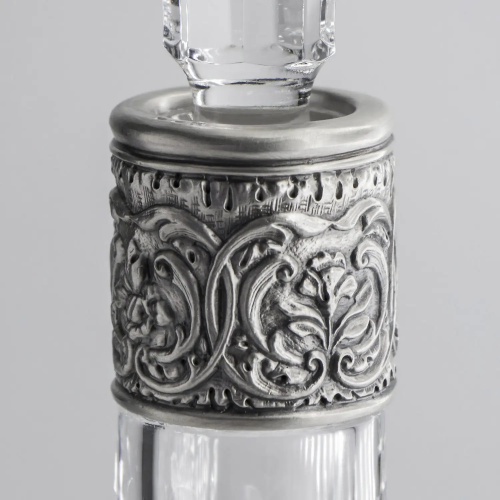 Графин для водки из серебра «Сокол» с чернением