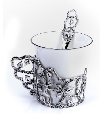 Кофейная чашка «Листопад» с ложкой