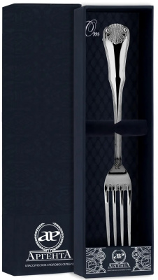 Серебряная столовая вилка «Визит»