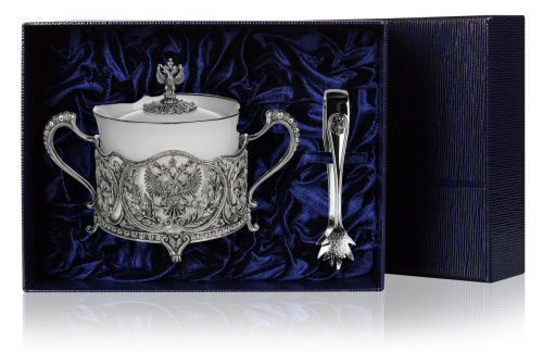 Сахарница «Герб» с щипцами