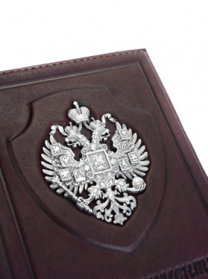 Кожаная обложка для автодокументов «Империя»